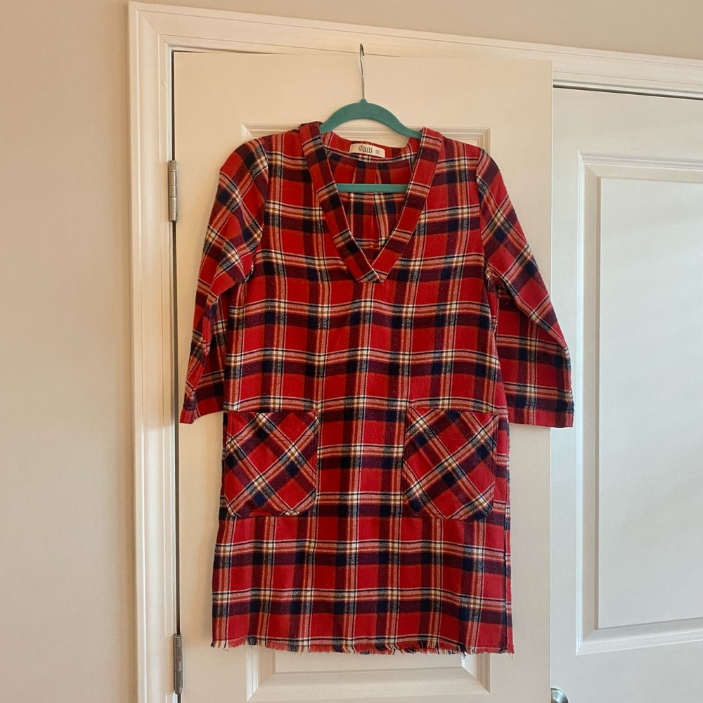 Plaid Dress with Pockets